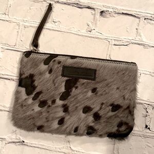 Jamie Stern Fur & Leather Zip Wallet